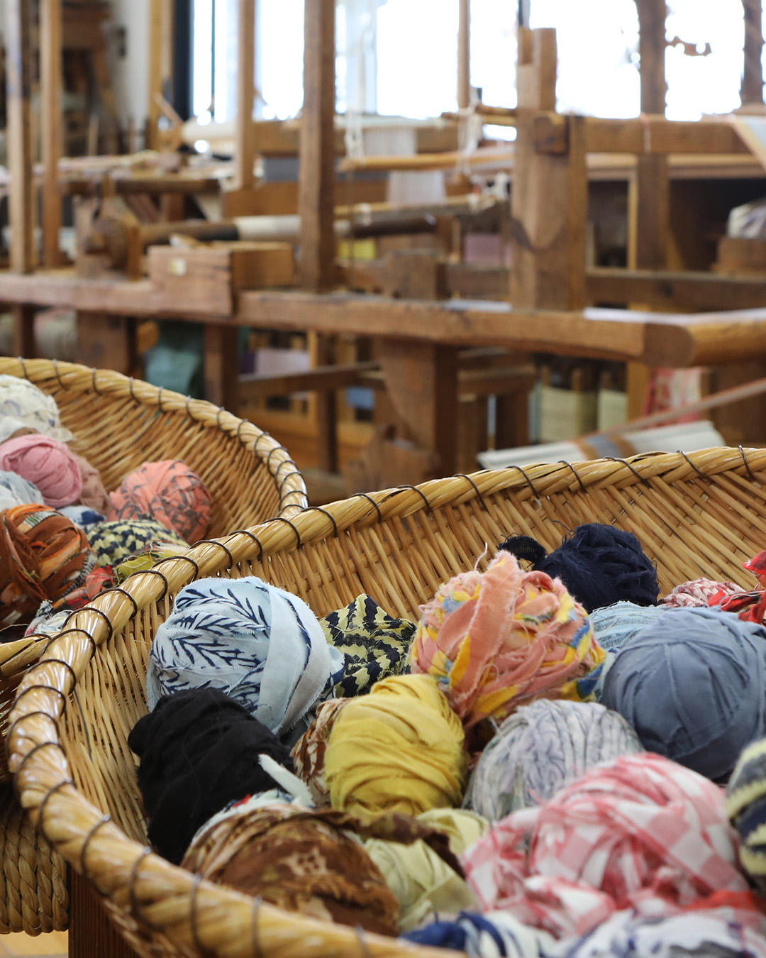 布から作った糸玉